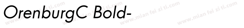 OrenburgC Bold字体转换
